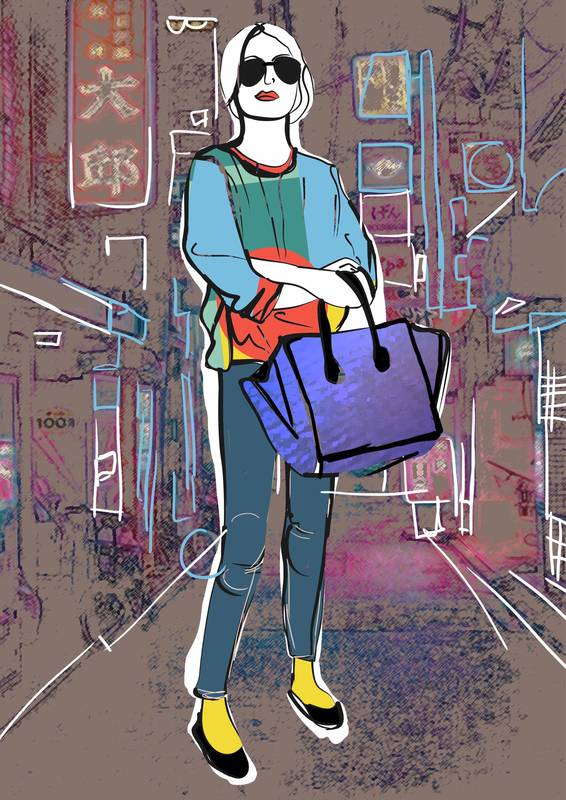 girl in the city ilustracja_wynik